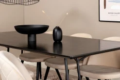 Pipi Spisegruppe 190 cm inkl. 6 Velvets Stoler