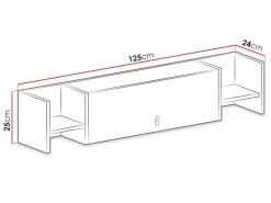 Planeta Vegghylle 25 cm med Dør