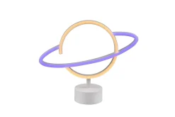 Planet LED-Bordlampe Hvit