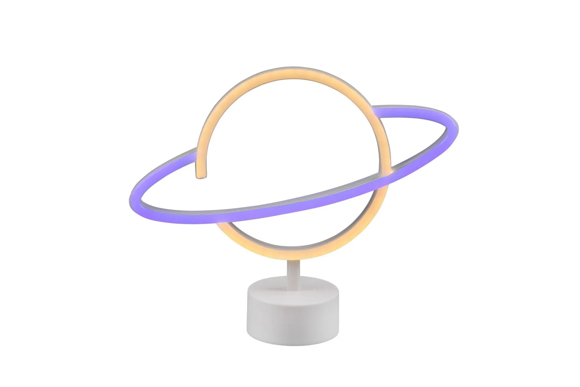 Planet LED-Bordlampe Hvit