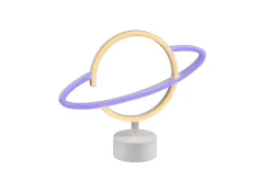 Planet LED-Bordlampe Hvit