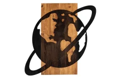 Planet Wooden Accessory Veggdekor