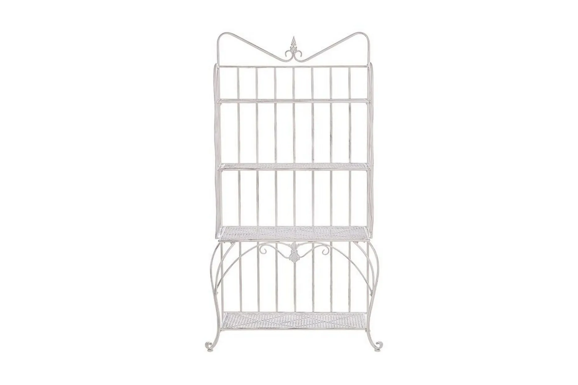 Plantehylle 4 hyller metall lyst beige PAVONA