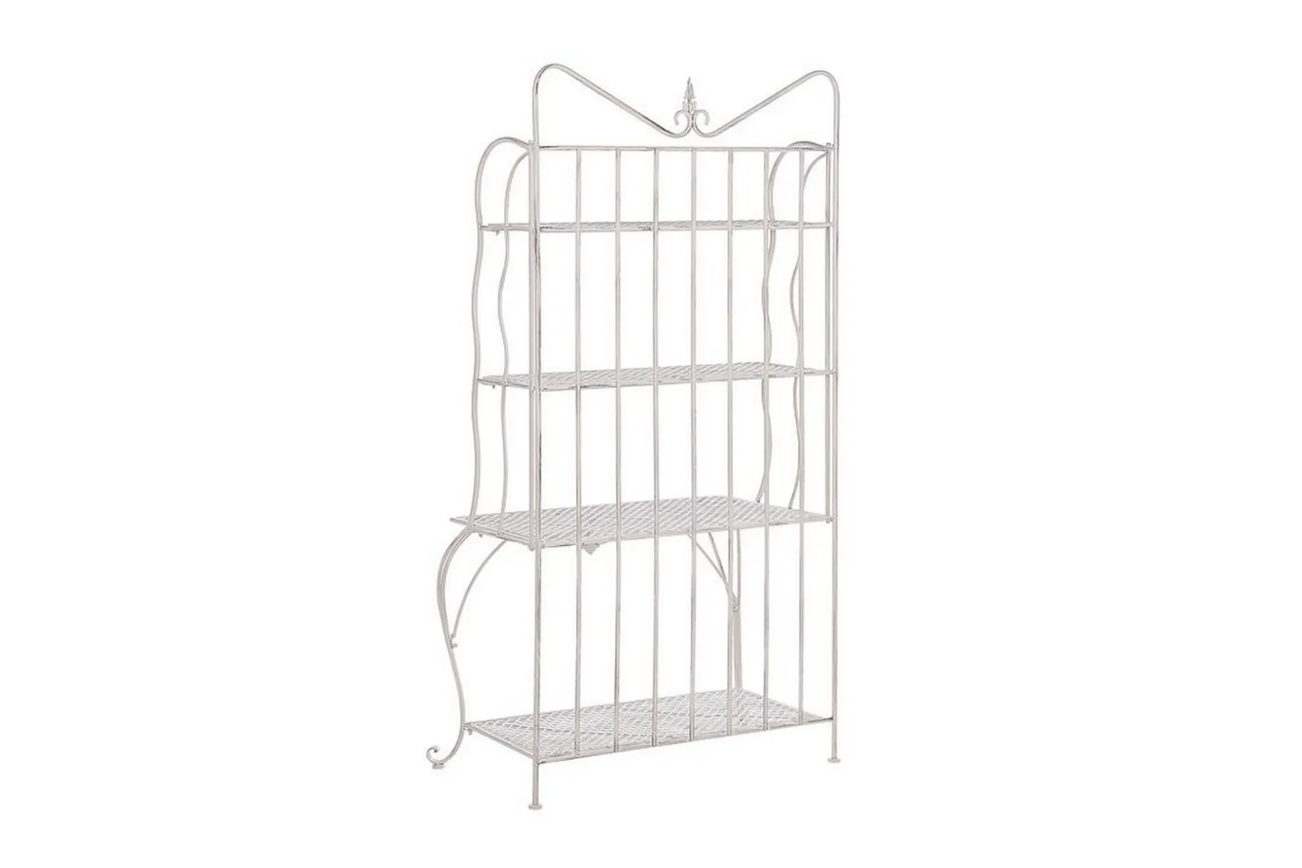 Plantehylle 4 hyller metall lyst beige PAVONA
