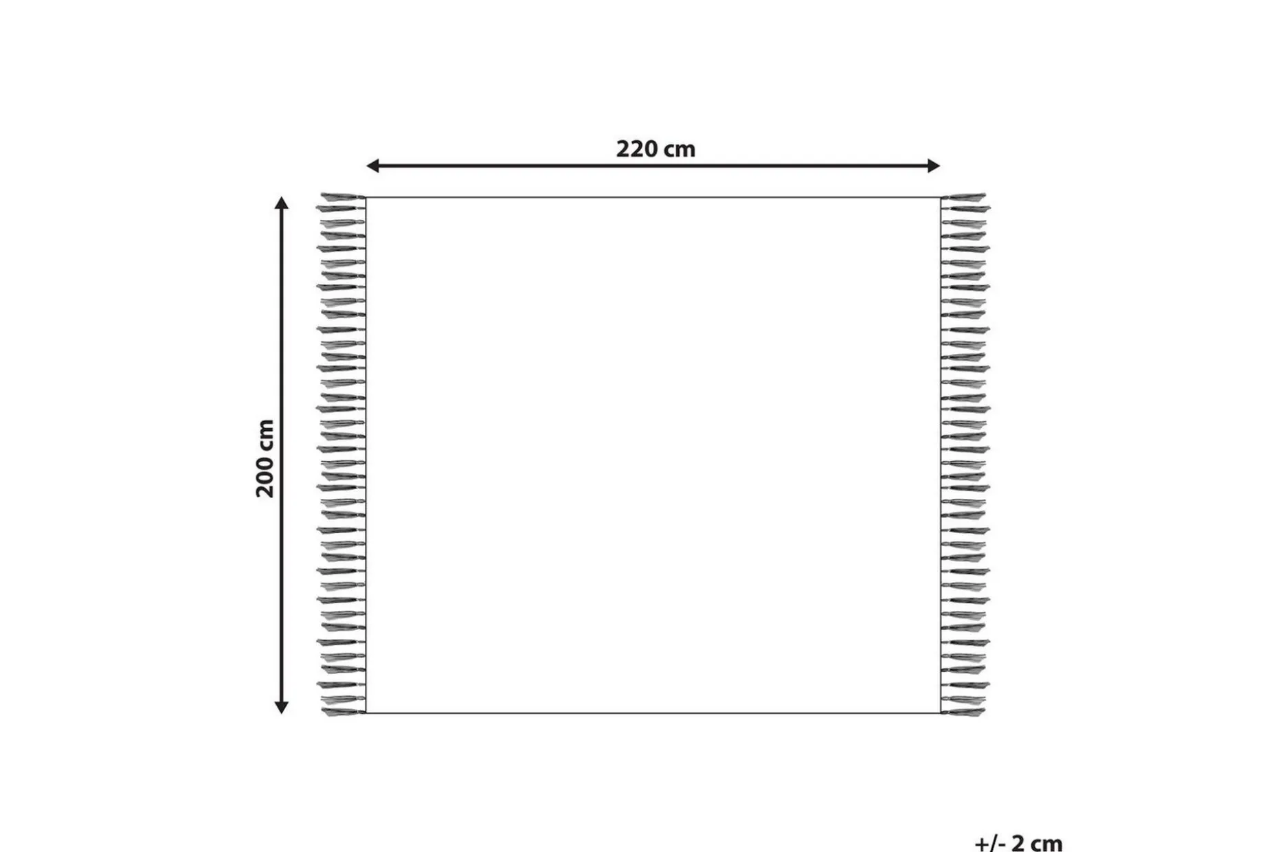 Pledd Najuy 200x220 cm
