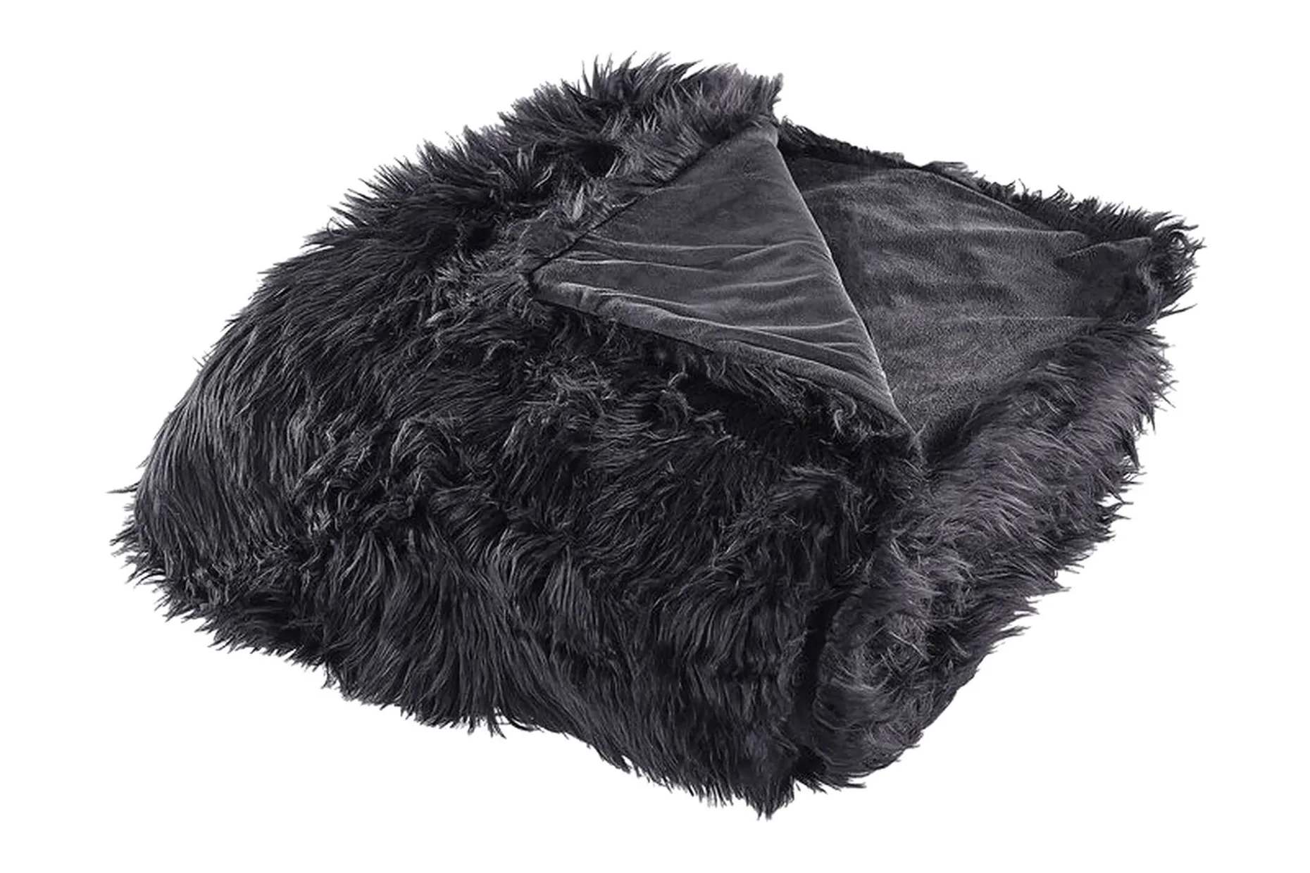 Pledd 200 x 220 cm svart DELICE