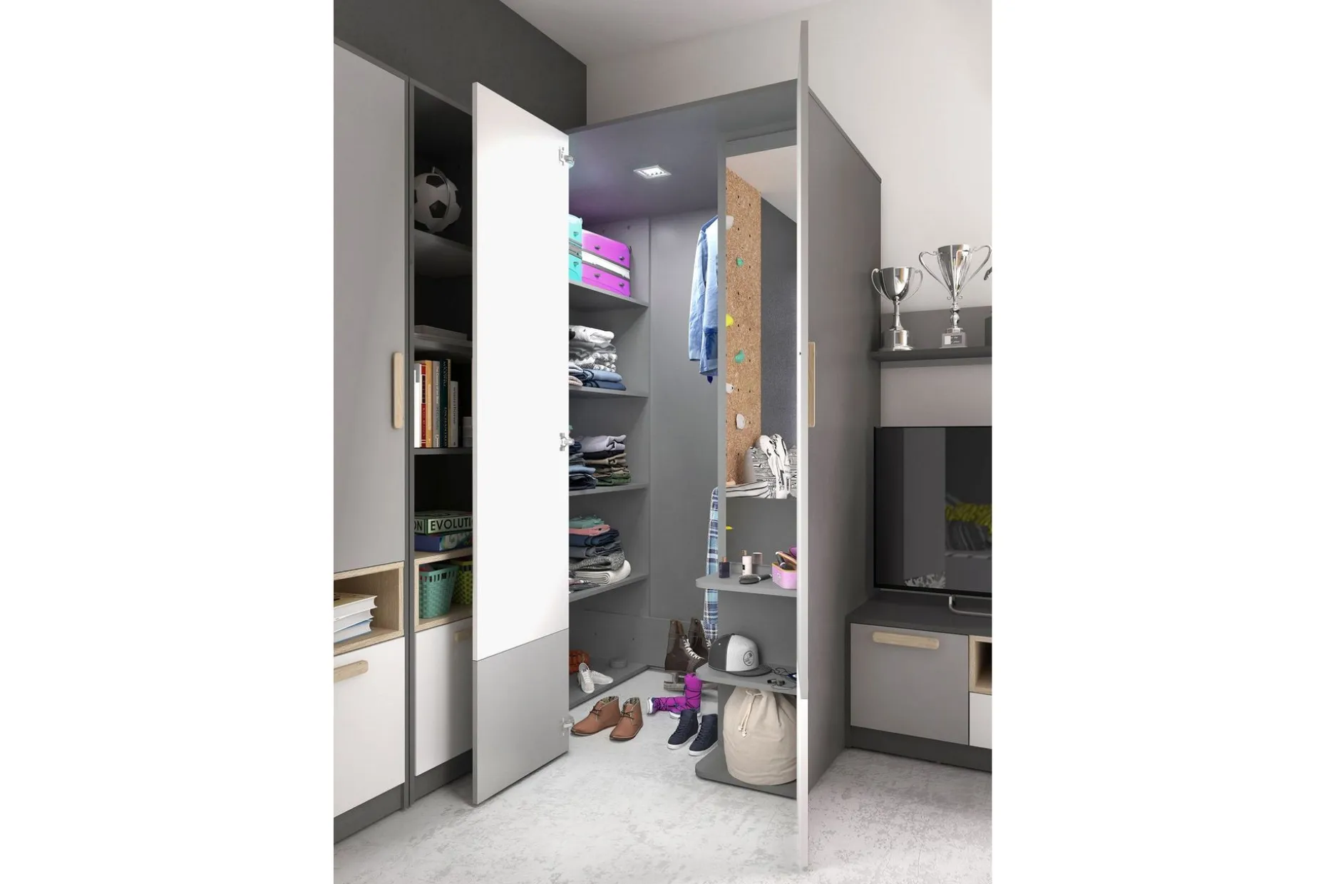 Pok Garderobe 130x93x193 cm