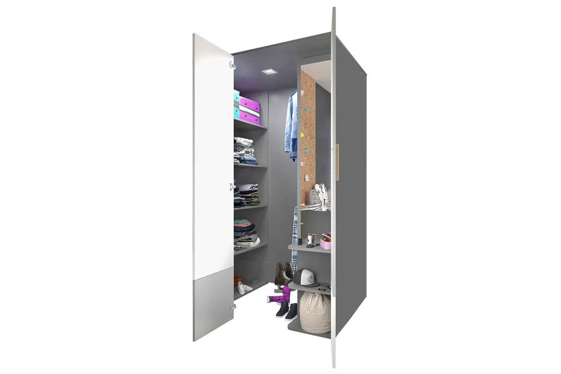 Pok Garderobe 130x93x193 cm