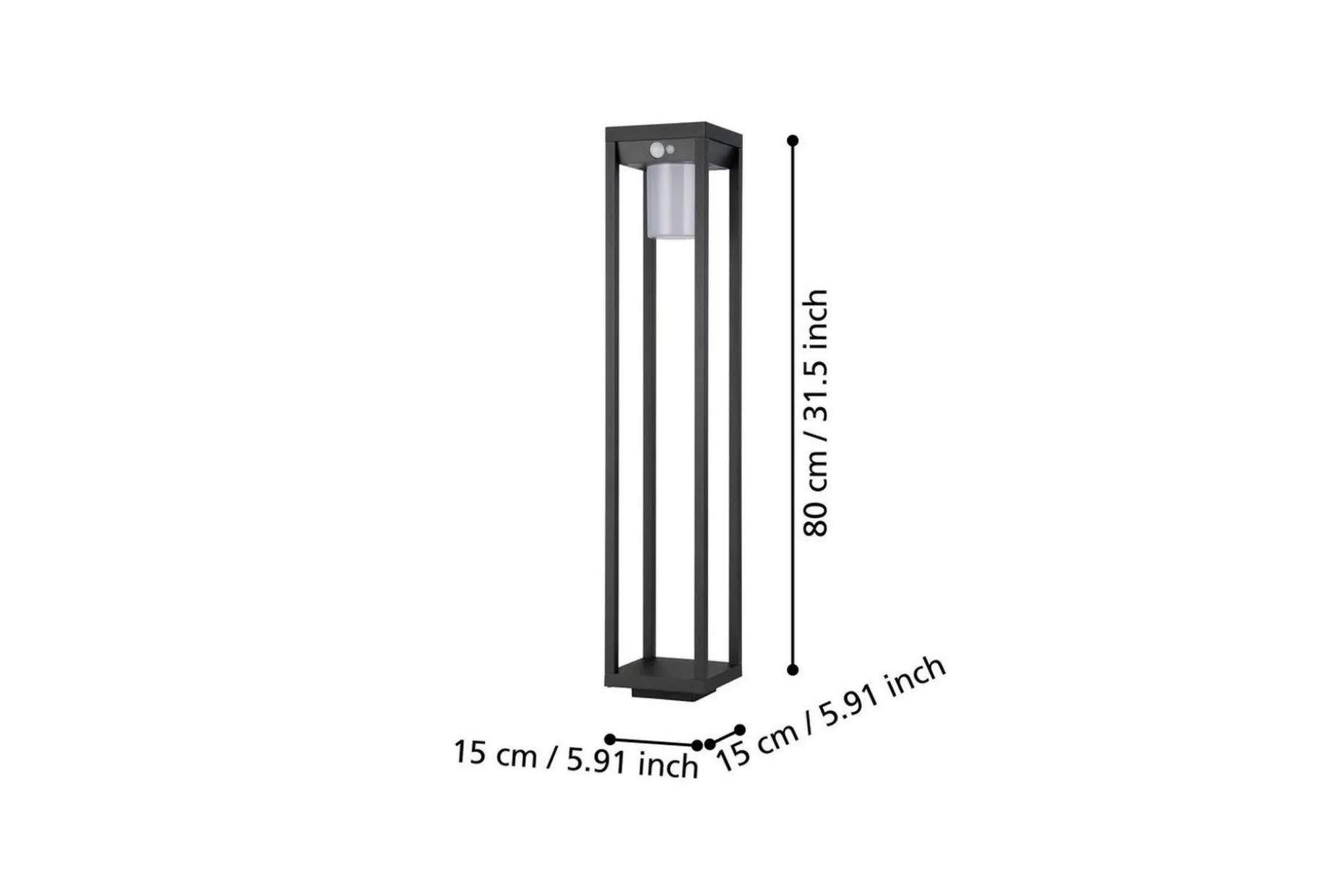 Pollerlampe Eglo Martano med Sensor