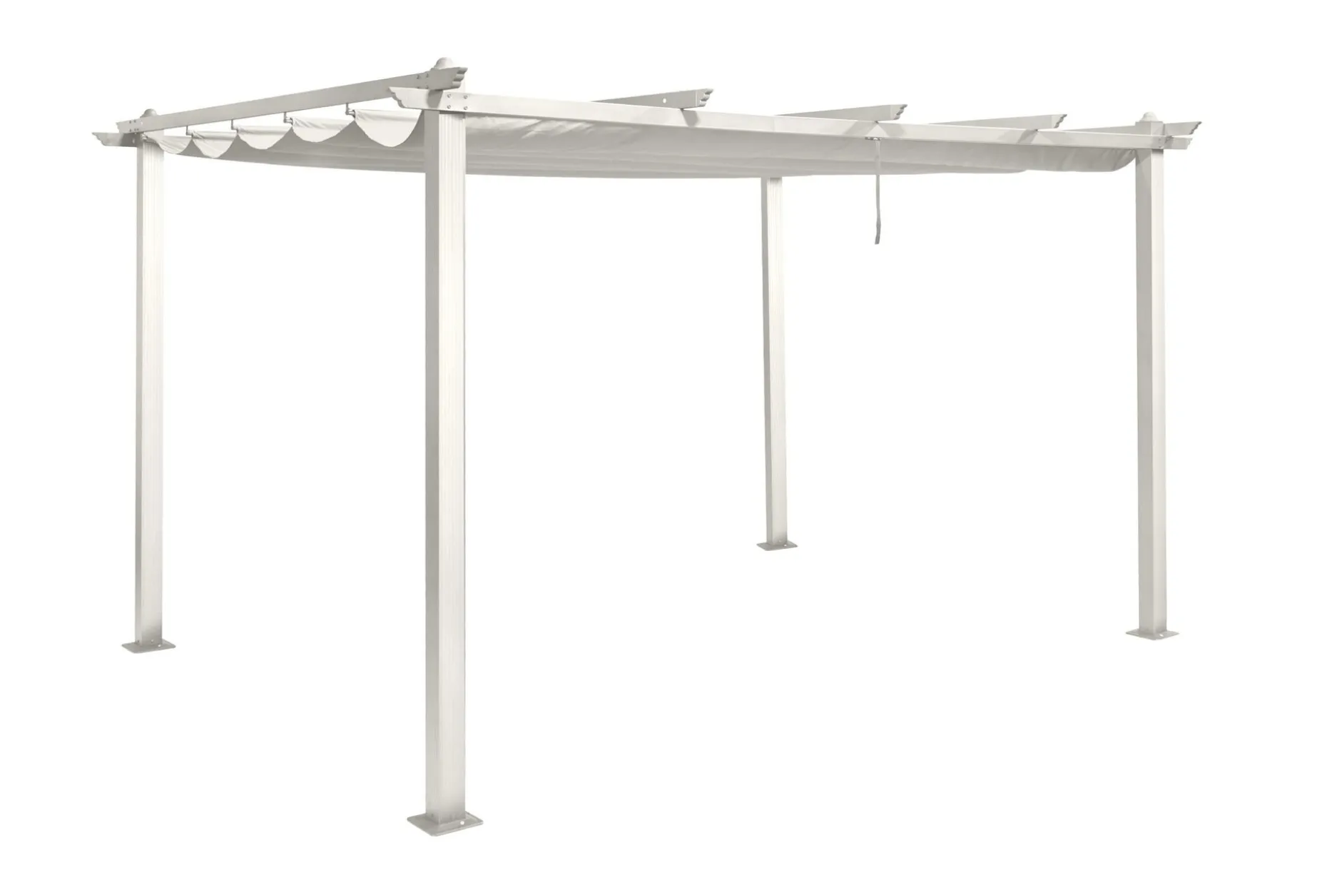 Porto stor pergola 4x3 m i aluminium med tak