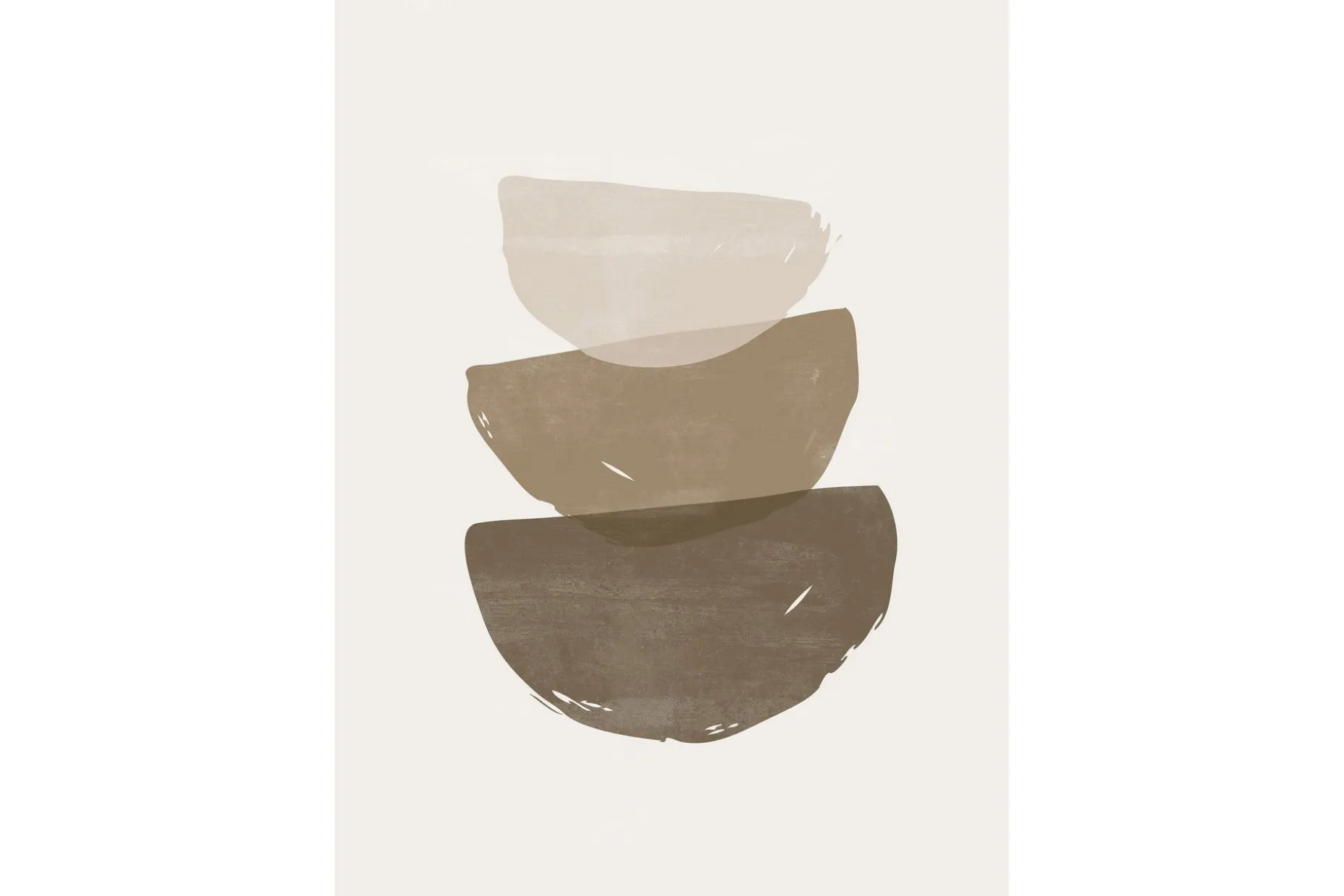 Poster Brush strokes 21x30 cm