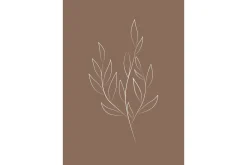 Poster Drawed leaf 70x100 cm