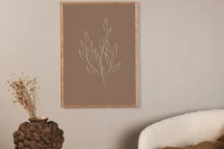 Poster Drawed leaf 21x30 cm
