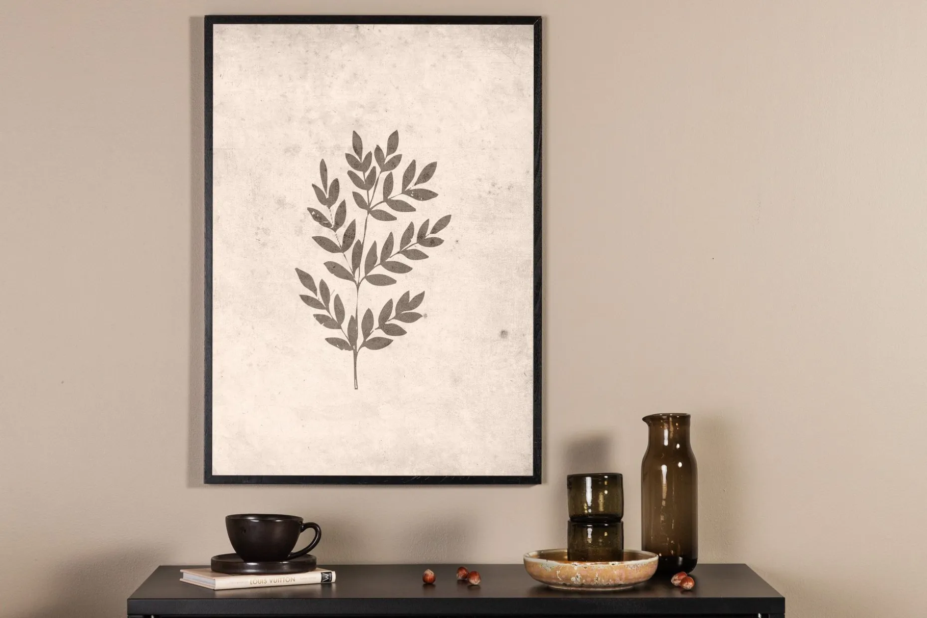 Poster Spring leaf 30x40 cm