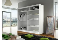 Prag Garderobe med Speil 180x215 cm