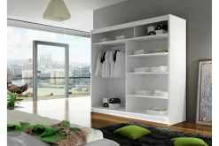 Prag Garderobe med Speil 180x215 cm