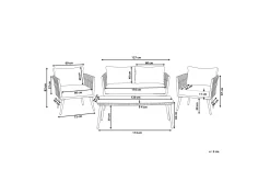 Preveza Loungegruppe 120 cm