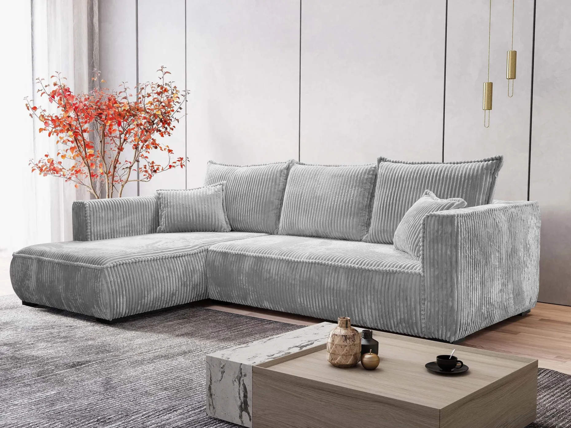 Puente 4-seters sofa med divan