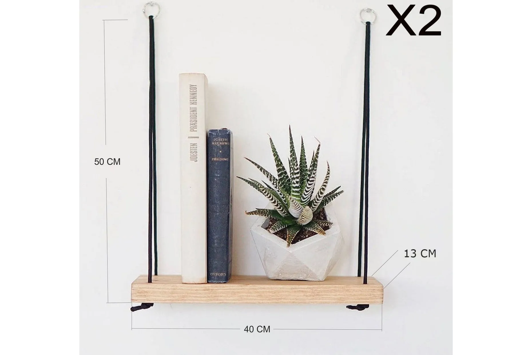 Pukkuri Vegghylle 40 cm