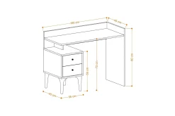 Puuk Skrivebord 45x100 cm