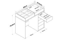 Ramender Sminkebord 90 cm