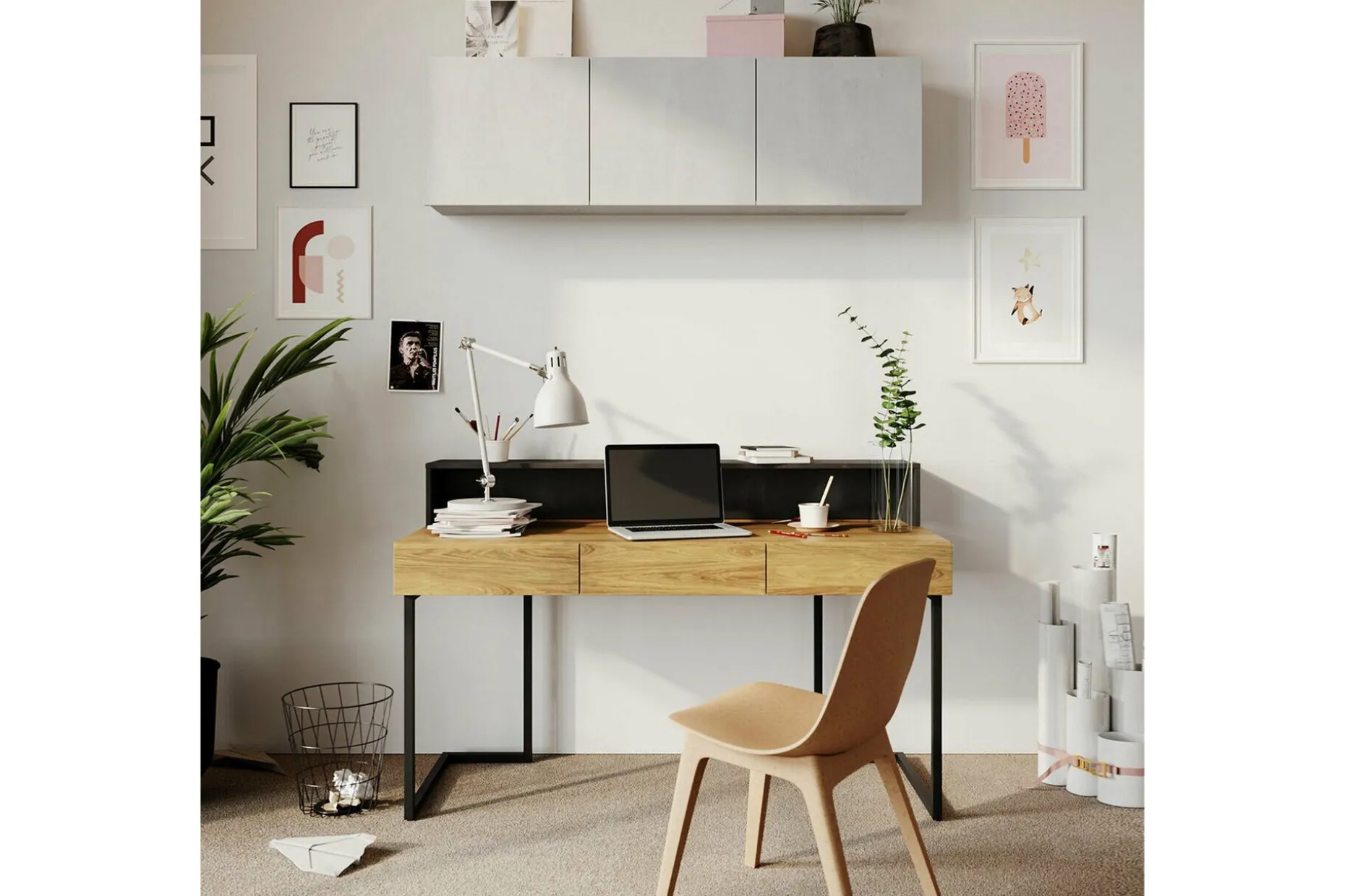 Rathmore Highboard Ljusgrå