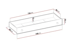 Rathmore Sengkiste 140 cm
