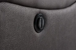 Reclinersofa med hjørne Comfort Living Singapore reclinersofa 3-seter kunstskinn Svart