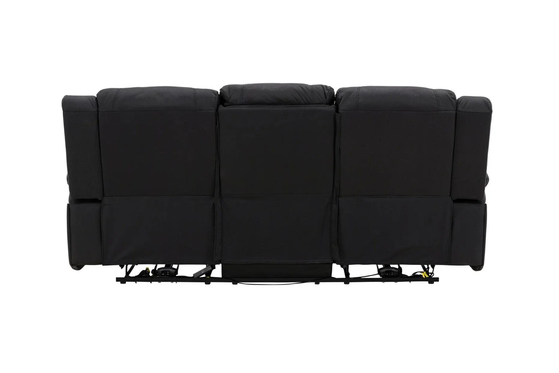 Reclinersofa med hjørne Comfort Living Singapore reclinersofa 3-seter kunstskinn Svart