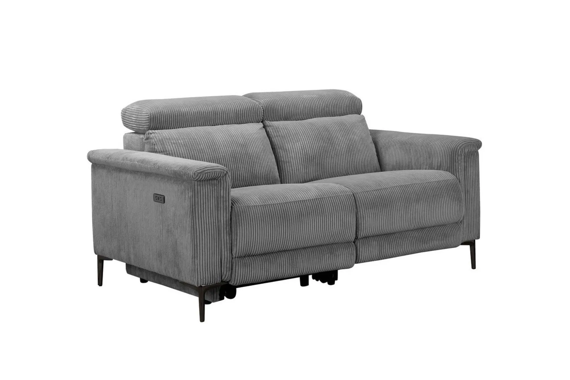 Reclinersofa uten hjørne Loft24 Lund reclinersofa 2-seter Lightgrey