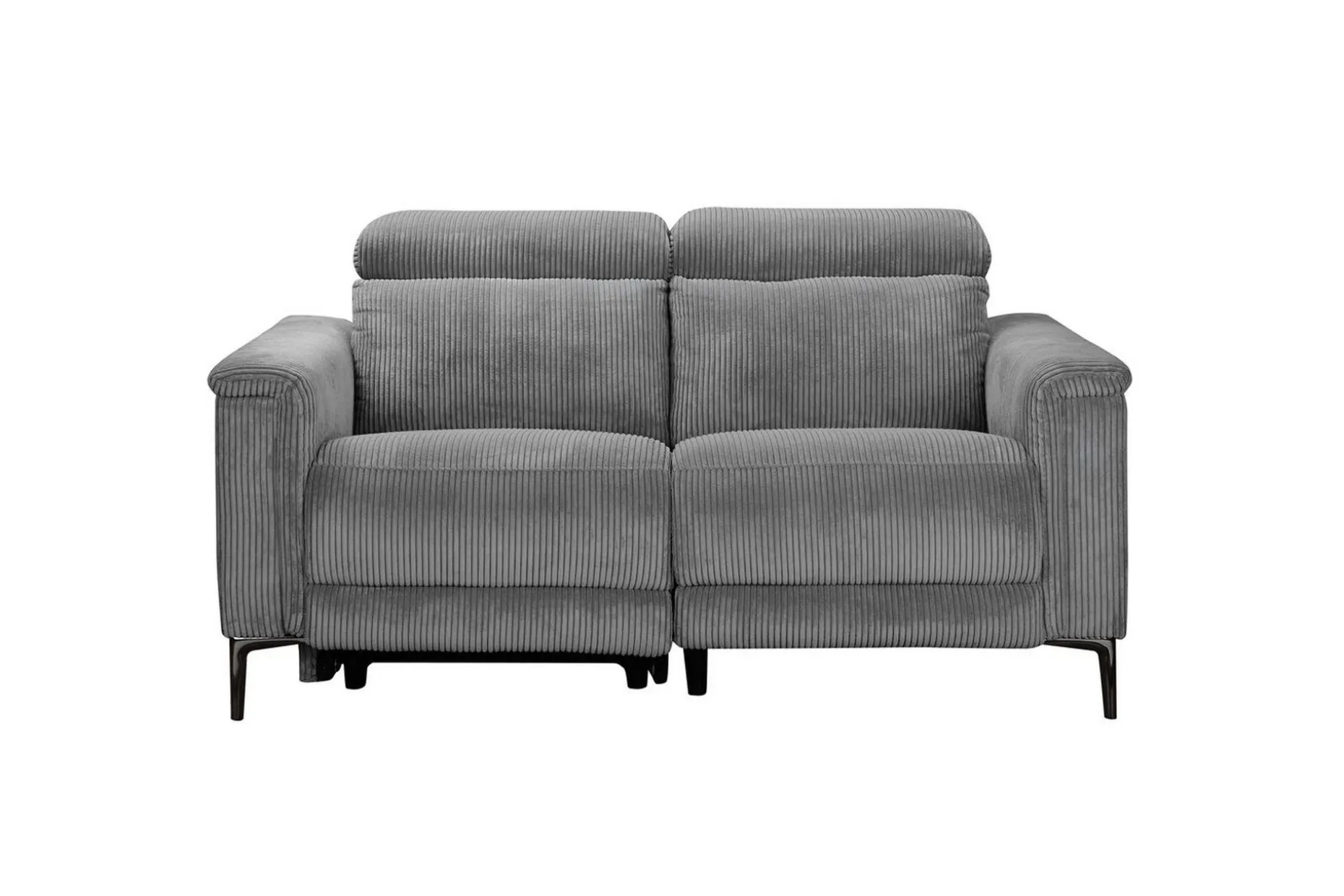 Reclinersofa uten hjørne Loft24 Lund reclinersofa 2-seter Lightgrey