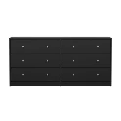 Renor Kommode dobbel kommode med 6 skuffer 143x30x68 cm