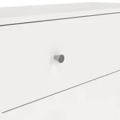 Renor Kommode med 5 skuffer Hvit 72x30x108 cm