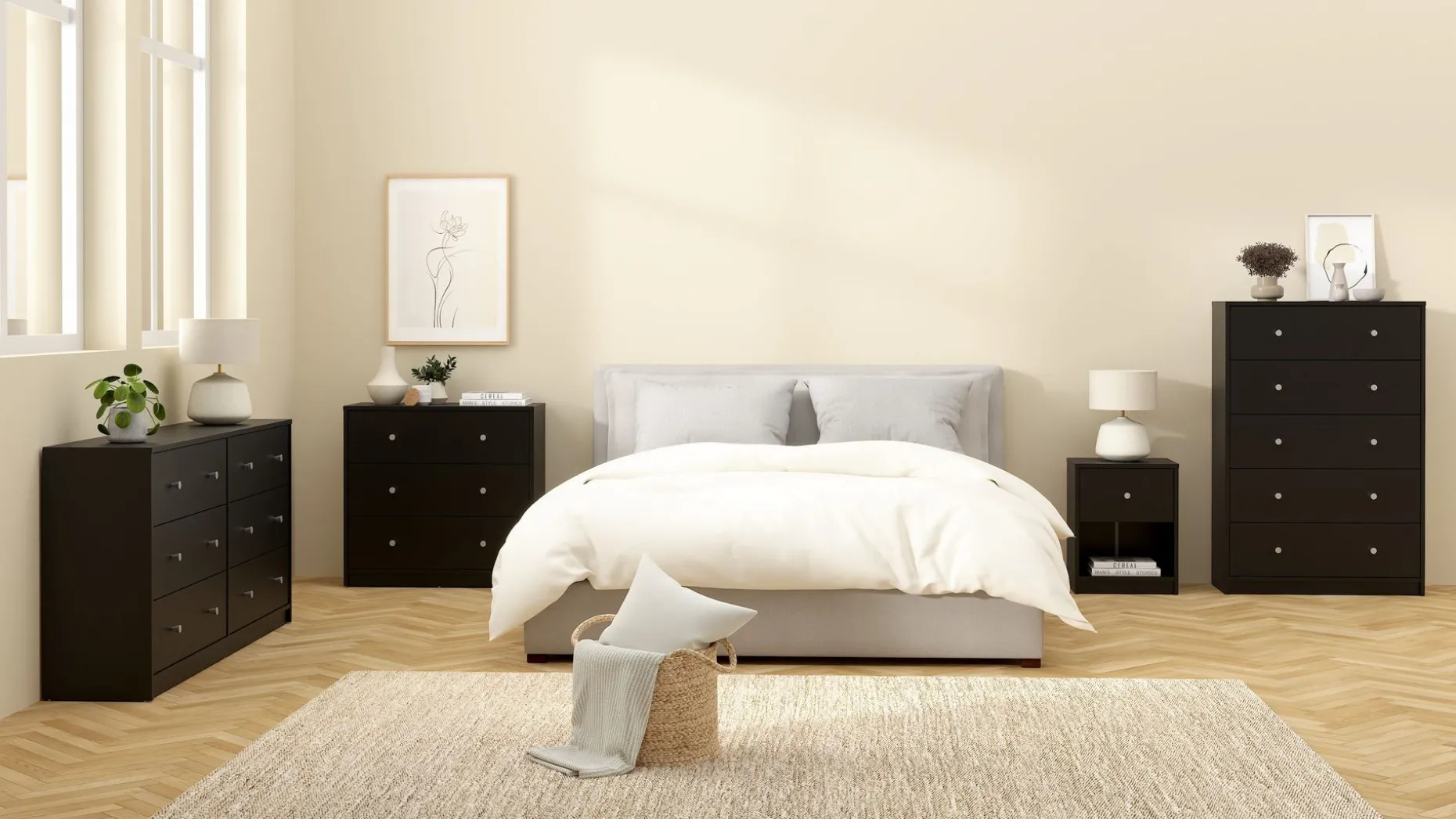 Renor Kommode 3 skuffer 72x30x68 cm