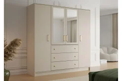 Retro Garderobe M. Speil 196x200 cm