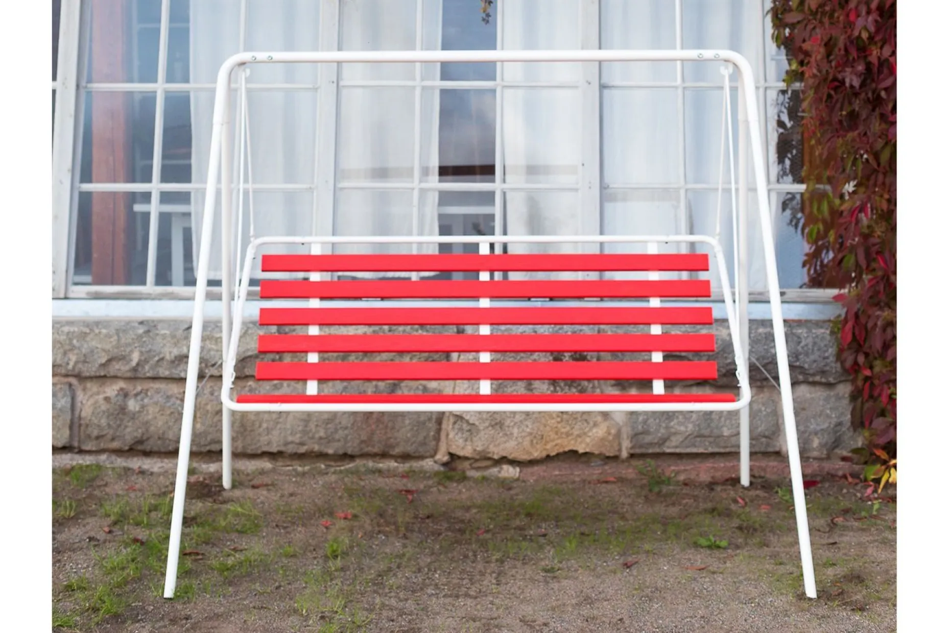 Retro 3-seter Hammock hvit ramme
