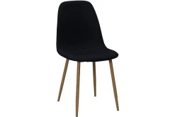 Richeto spisebord 210 cm eik + 8 stk. Nibe stol svart med eikeben