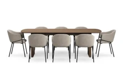 Richeto spisebord 240 cm med 8 Filip spisestoler