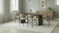 Richeto spisebord 240 cm med 6 Lucy spisestoler