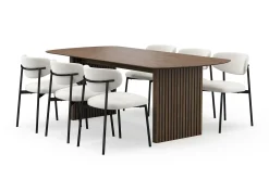 Richeto spisebord 210 cm med 6 Lucy spisestoler