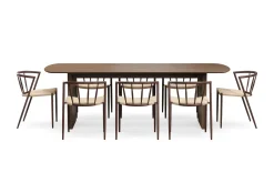Richeto spisebord 240 cm med 8 Winston spisestoler