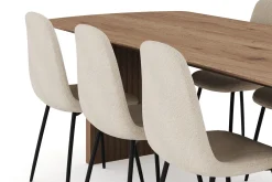 Richeto Spisegruppe 240 cm med 6 Polar Spisestoler