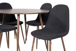 Ridones Spisegruppe 100 cm Rund inkl. 4 Ypas Stoler