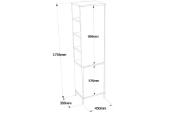 Rinorea Oppbevaringsskap 45x173,6 cm