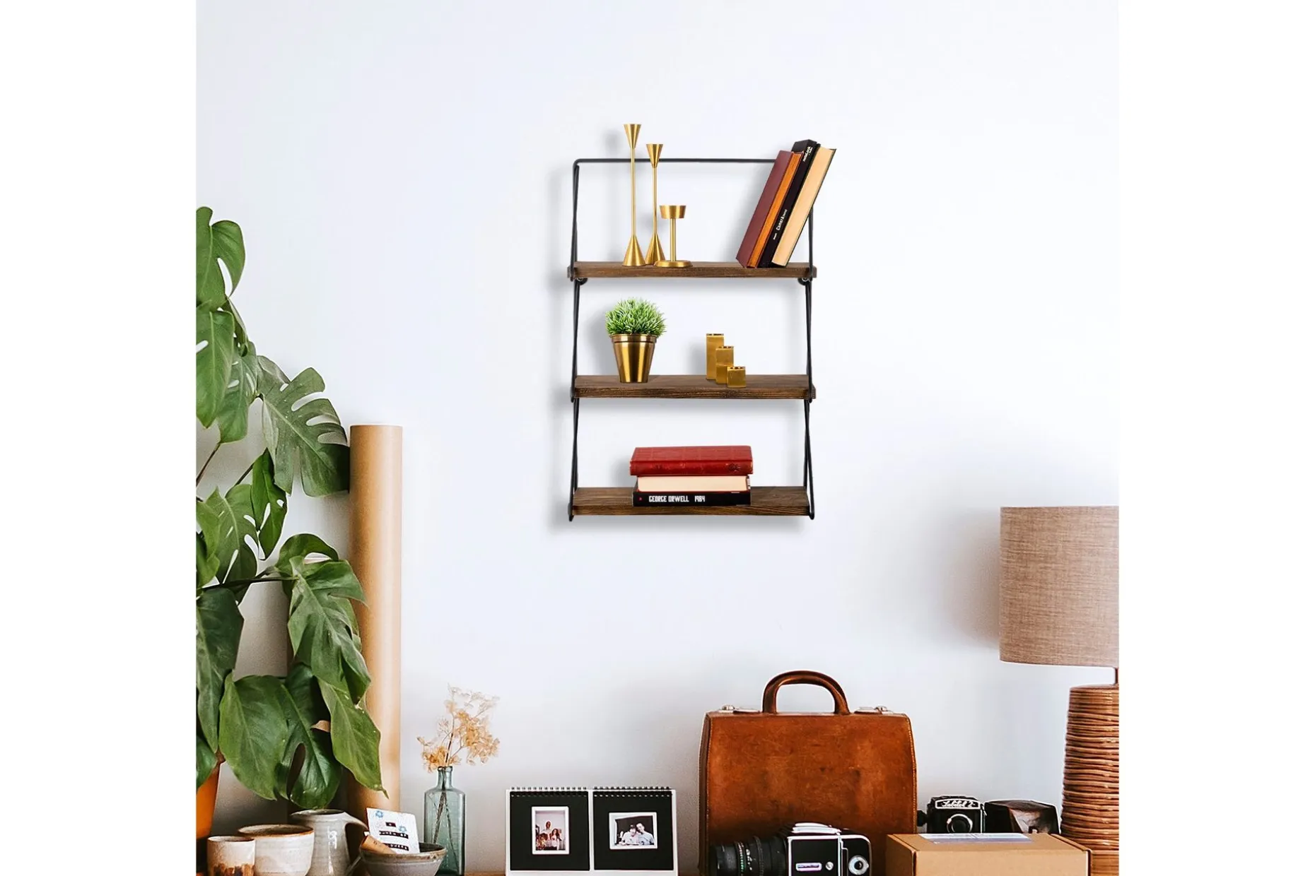 Rinorea Vegghylle 60x15 cm 3 Hyller
