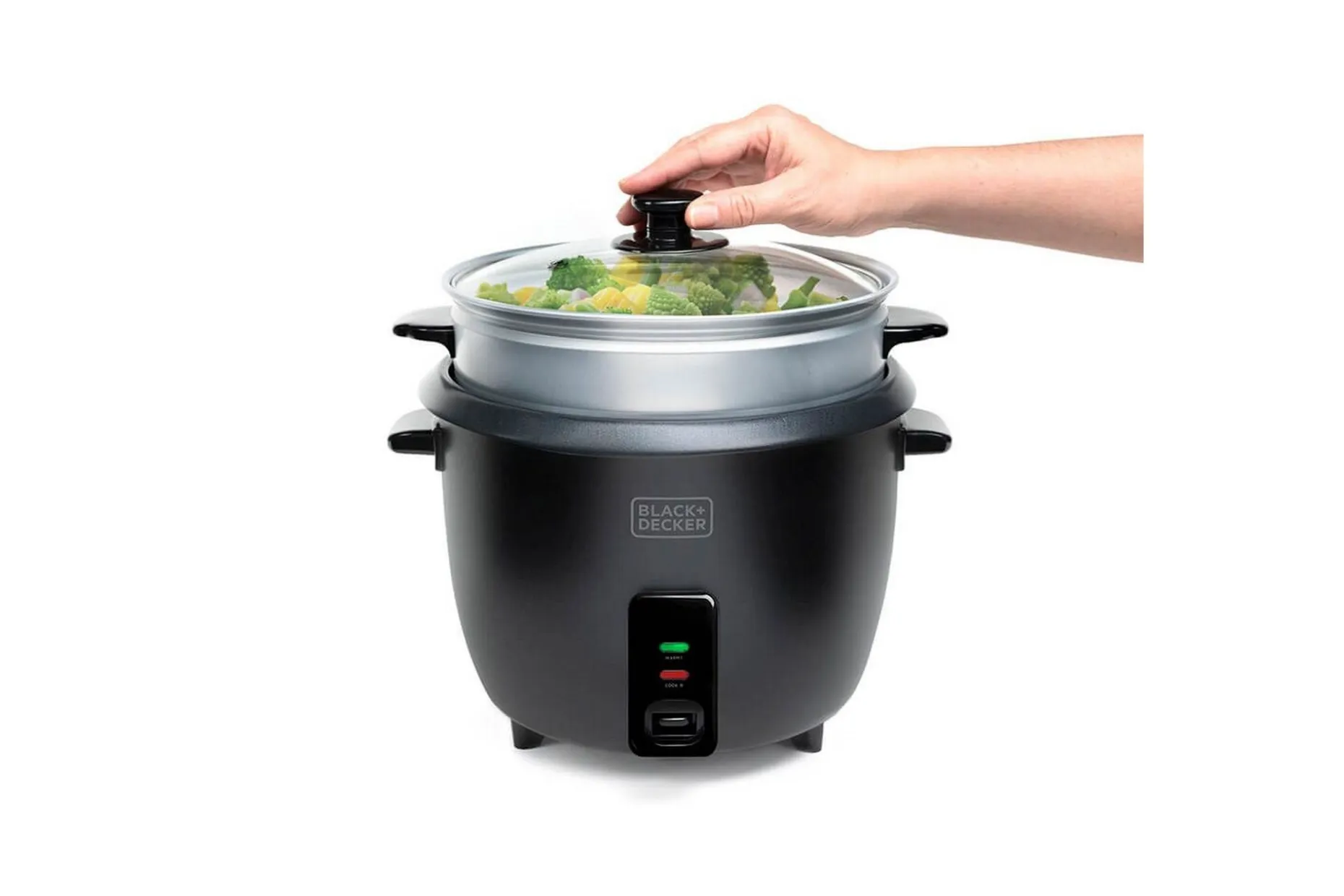 Riskoker Black+Decker 1,8L Svart