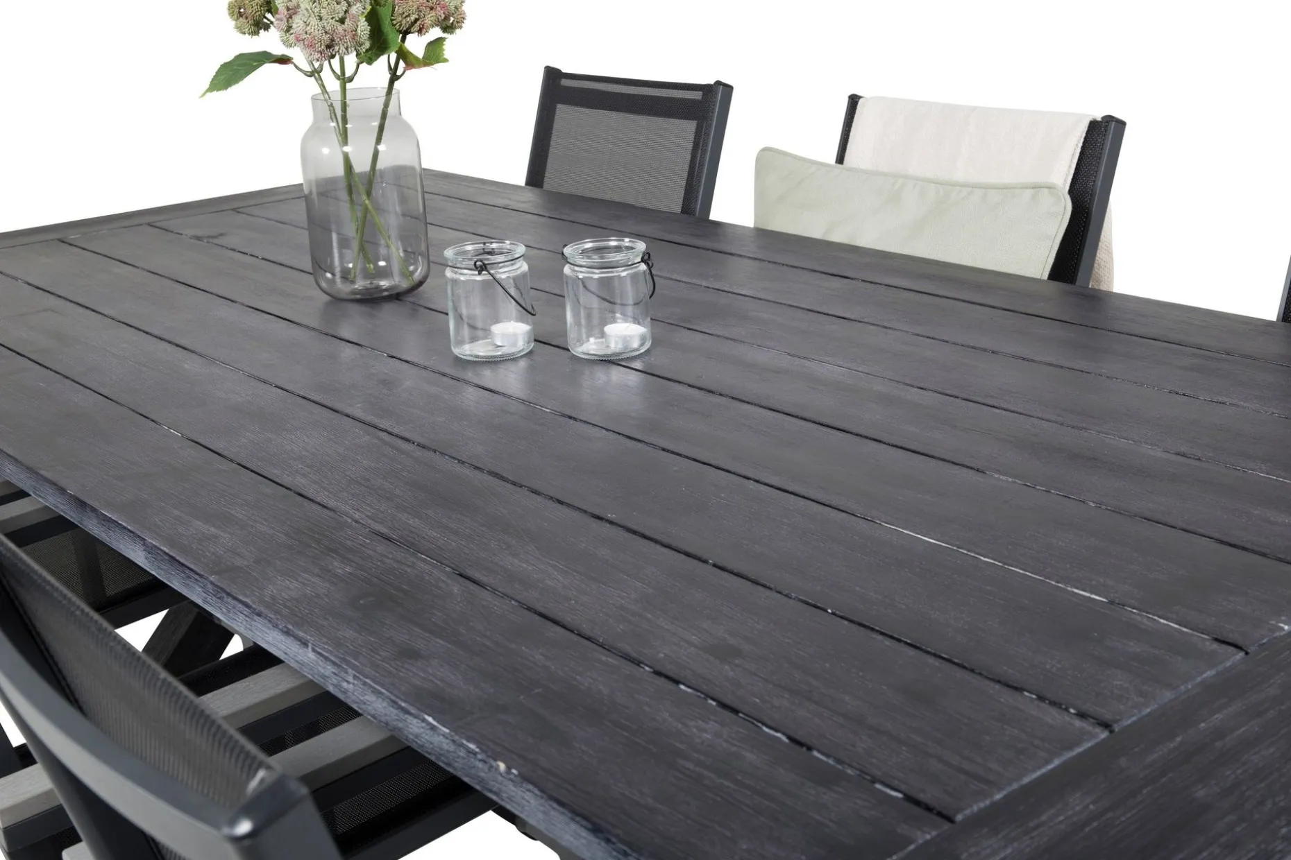 Rives Spisegruppe 200cm + 6 Parma Karmstoler