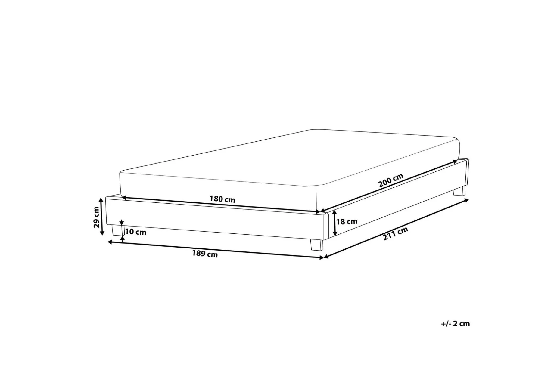 Roanne Dobbeltseng 180 | 200 cm