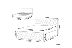 Rochefort Oppbevaringsseng 160x200 cm