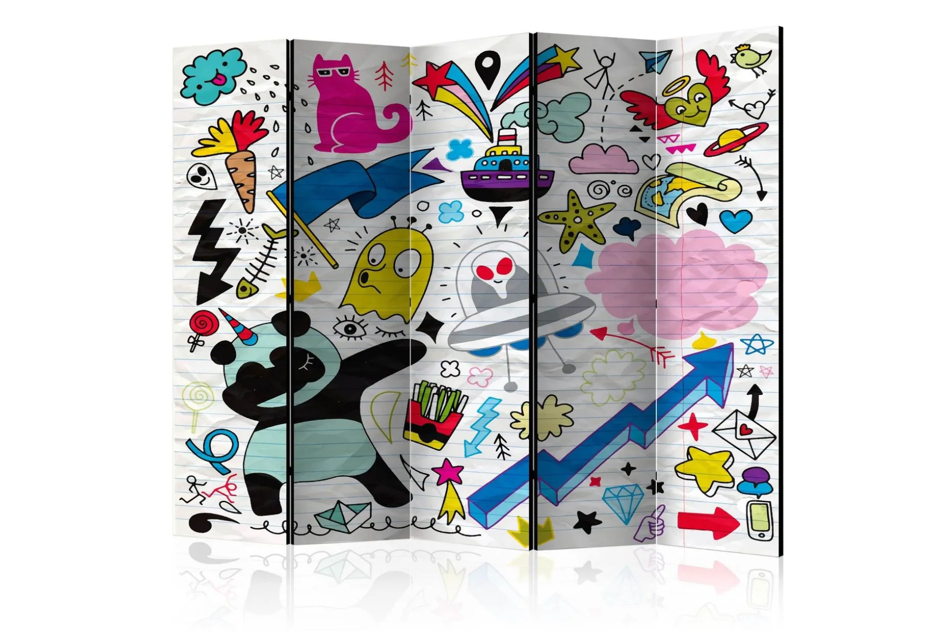 Romdeler Energetic Panda II 222x517 cm